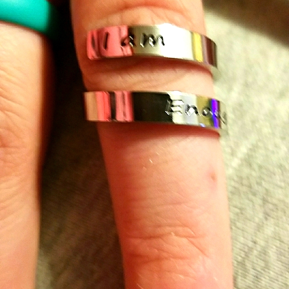 I am Enough ring